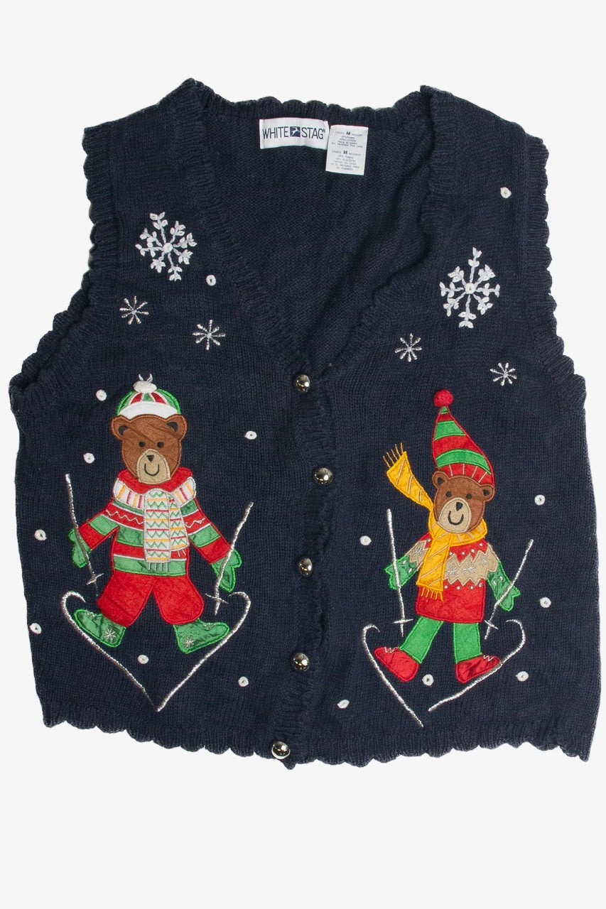 Vintage Blue Ugly Christmas Vest 60960