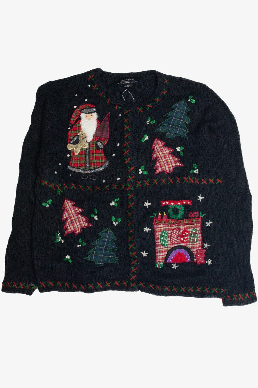 Vintage Black Ugly Christmas Cardigan 62347