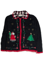 Vintage Black Ugly Christmas Cardigan 62878