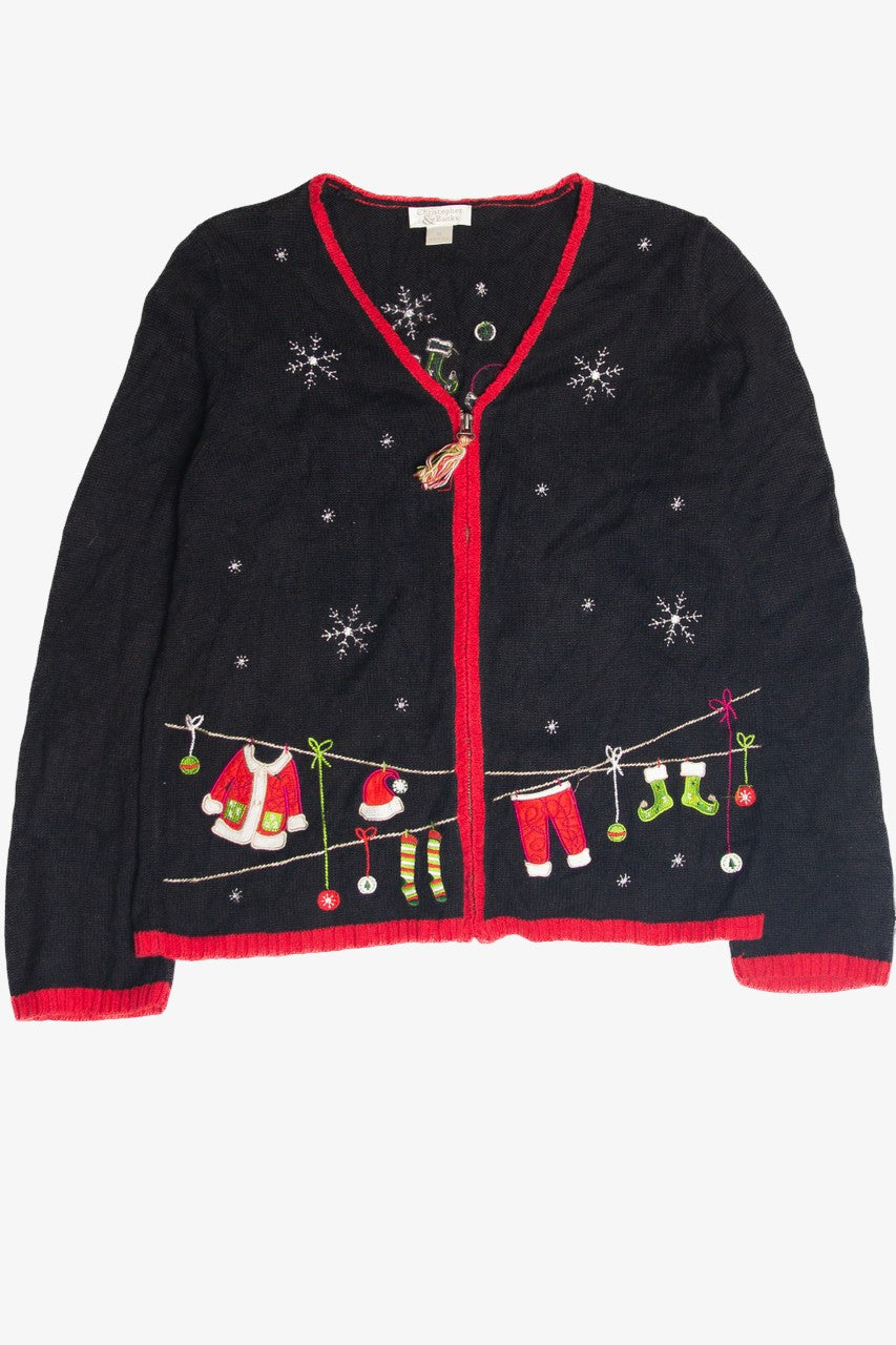 Vintage Black Ugly Christmas Cardigan 63112