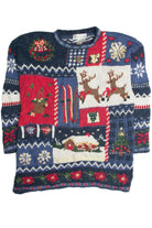 Vintage Blue Ugly Christmas Sweater 62375