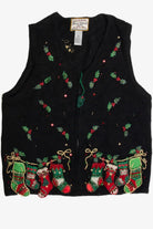 Vintage Black Ugly Christmas Vest 59637