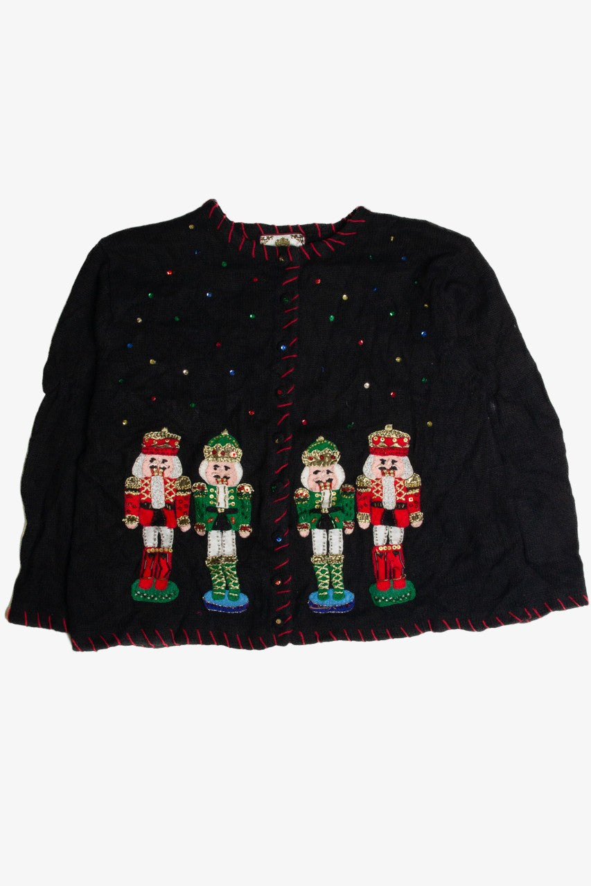Vintage Black Ugly Christmas Cardigan 62893