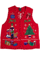 Vintage Red Ugly Christmas Vest 59644
