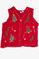 Vintage Red Ugly Christmas Vest 62584