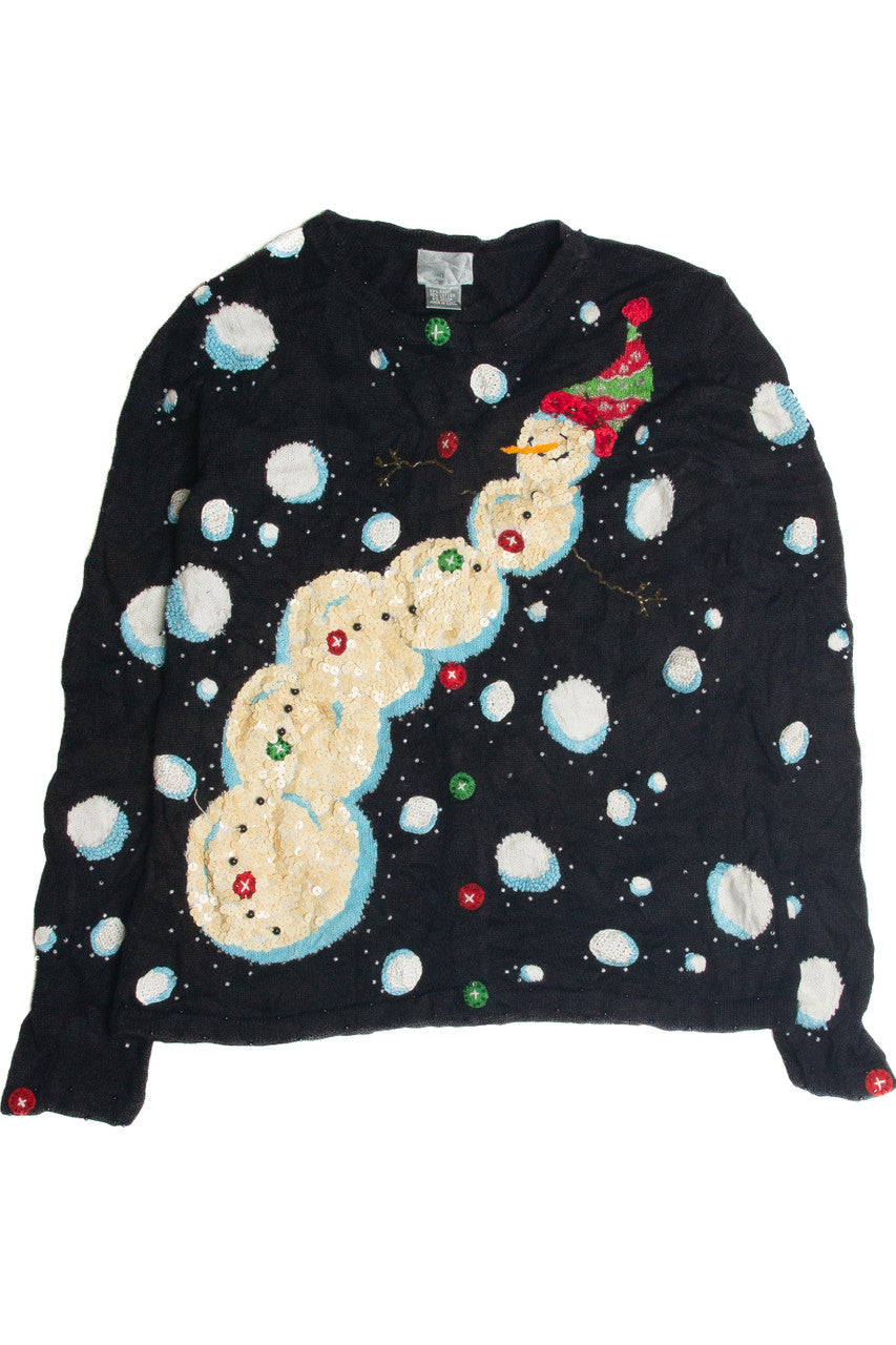 Vintage Black Ugly Christmas Cardigan 62424