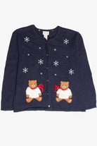 Vintage Blue Ugly Christmas Cardigan 63438