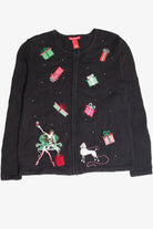 Vintage Black Ugly Christmas Cardigan 63129