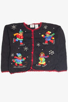 Vintage Black Ugly Christmas Cardigan 63396