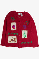 Vintage Red Ugly Christmas Cardigan 62712