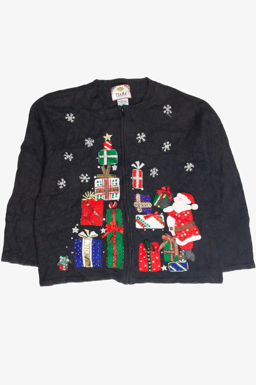 Vintage Black Ugly Christmas Cardigan 63412