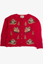 Vintage Red Ugly Christmas Cardigan 59628