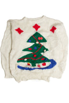 Vintage White Ugly Christmas Sweater 62843