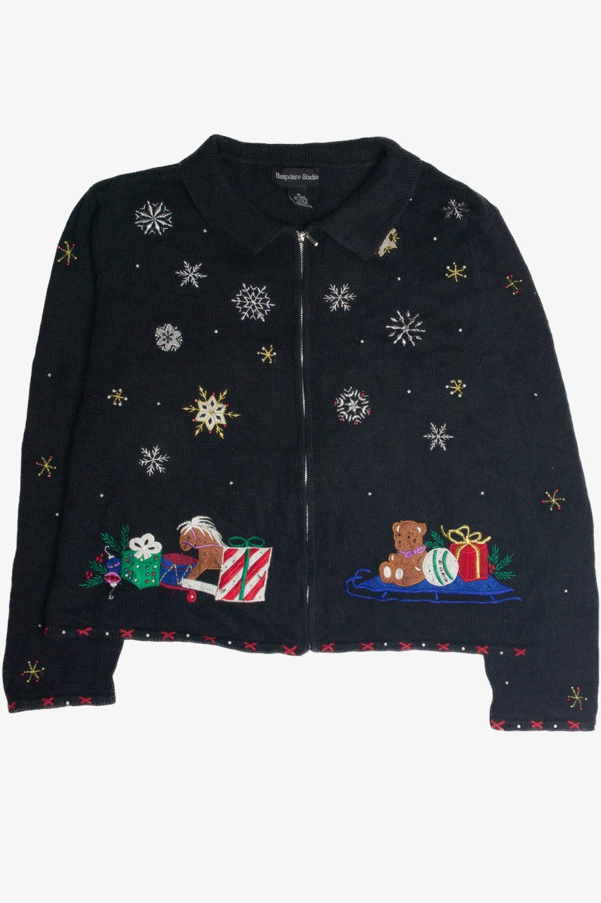 Vintage Black Ugly Christmas Cardigan 59698