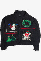 Vintage Black Ugly Christmas Cardigan 62286