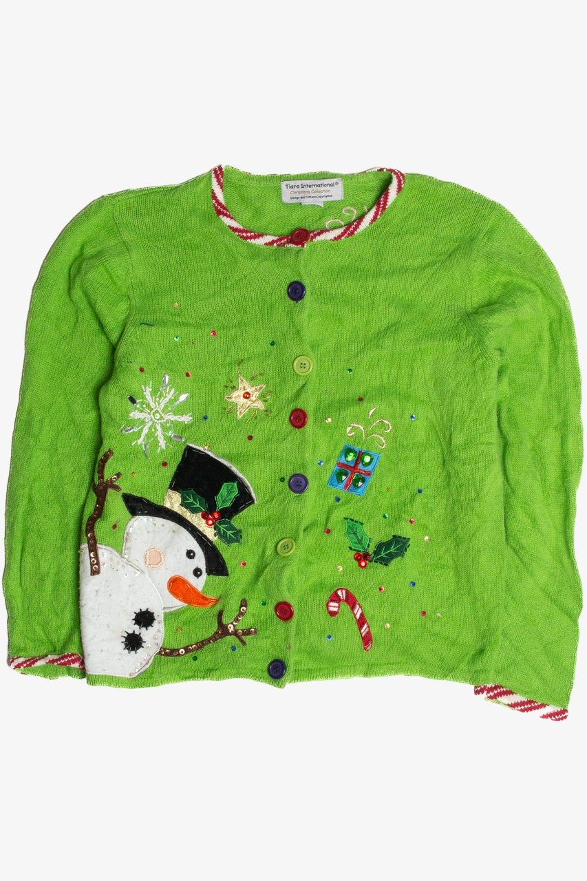 Vintage Green Ugly Christmas Cardigan 59953