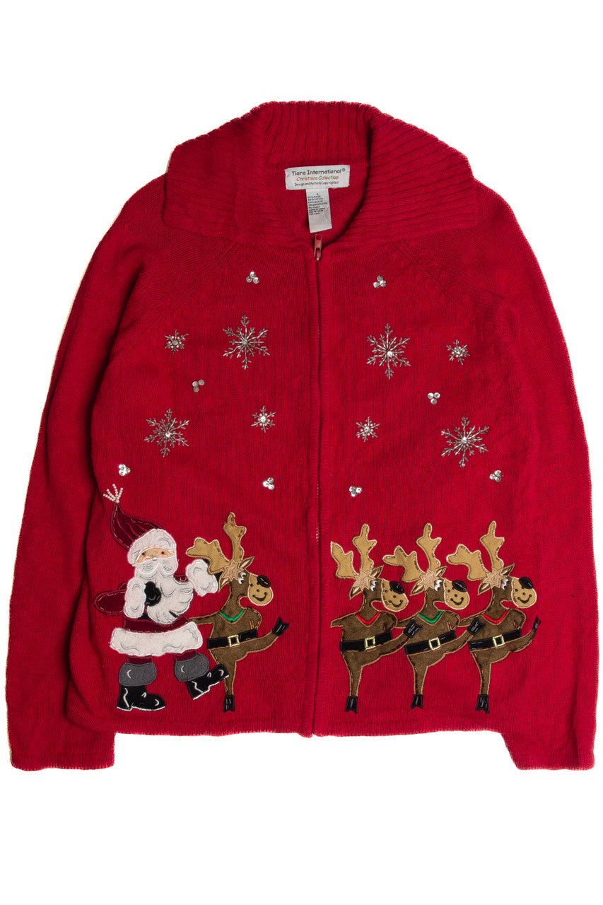 Vintage Red Ugly Christmas Cardigan 62749