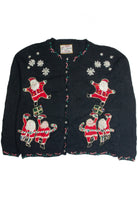 Vintage Black Ugly Christmas Cardigan 62417