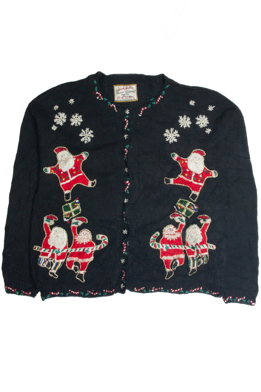 Vintage Black Ugly Christmas Cardigan 62417