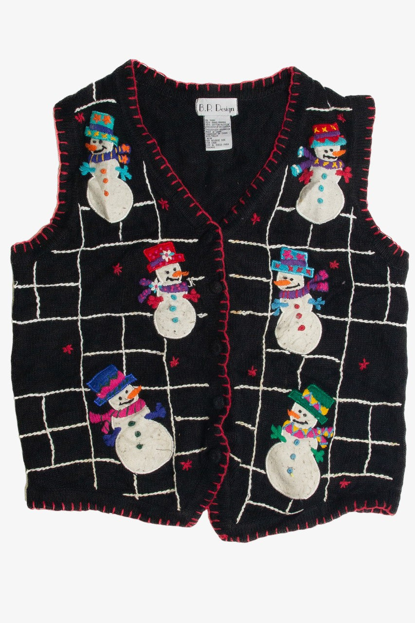 Vintage Black Ugly Christmas Vest 59739