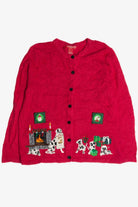Vintage Red Ugly Christmas Cardigan 62572