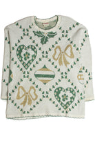 Vintage White Ugly Christmas Sweater 62811