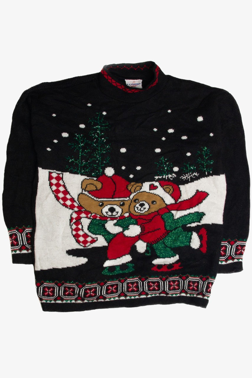 Vintage Black Ugly Christmas Sweater 62816