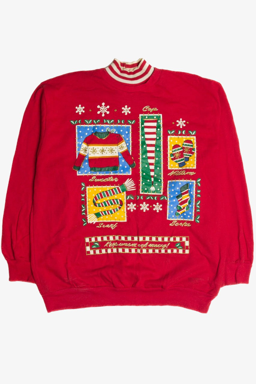 Vintage Red Christmas Sweatshirt 62549