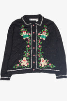 Vintage Black Ugly Christmas Cardigan 63163