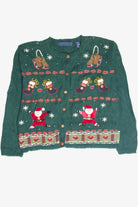 Vintage Green Ugly Christmas Cardigan 63233