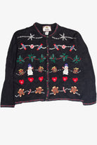 Vintage Black Ugly Christmas Cardigan 63140