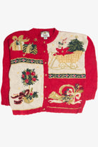 Vintage Red Ugly Christmas Cardigan 62367