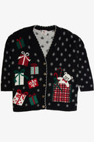 Vintage Black Ugly Christmas Cardigan 62753