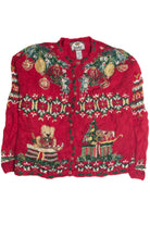 Vintage Red Ugly Christmas Cardigan 62419