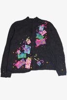 Vintage Black Ugly Christmas Cardigan 63448