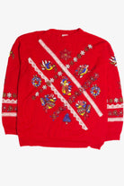 Vintage Red Christmas Sweatshirt 62530