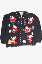 Vintage Black Ugly Christmas Cardigan 63422
