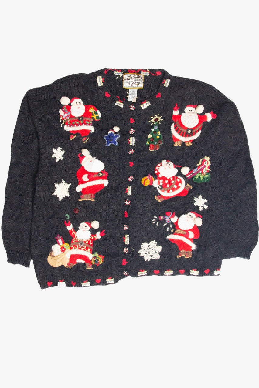 Vintage Black Ugly Christmas Cardigan 63422