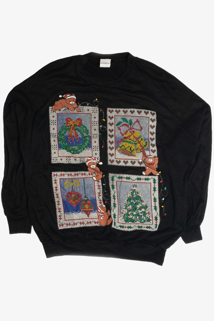 Vintage Black Christmas Sweatshirt 62494