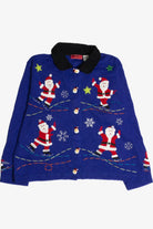 Vintage Blue Ugly Christmas Cardigan 59645