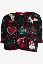 Vintage Black Ugly Christmas Sweater 62334