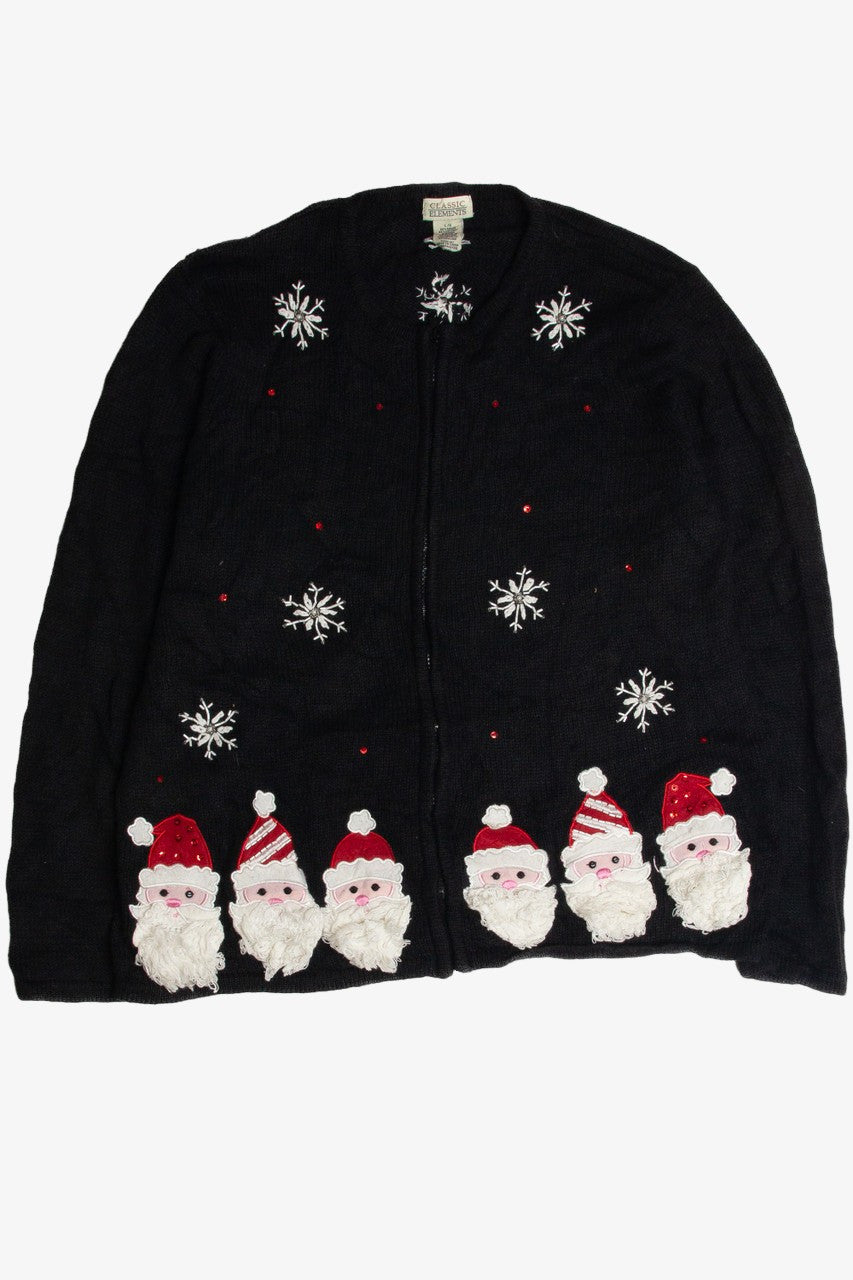 Vintage Black Ugly Christmas Cardigan 62854