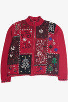 Vintage Red Ugly Christmas Cardigan 62386
