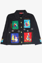 Vintage Black Ugly Christmas Cardigan 63081