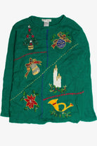 Vintage Green Ugly Christmas Pullover 59958