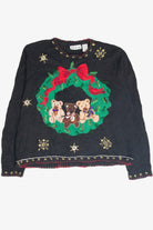 Vintage Black Ugly Christmas Pullover 63273