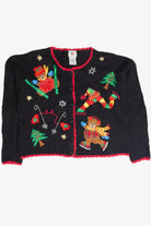 Vintage Black Ugly Christmas Cardigan 63406