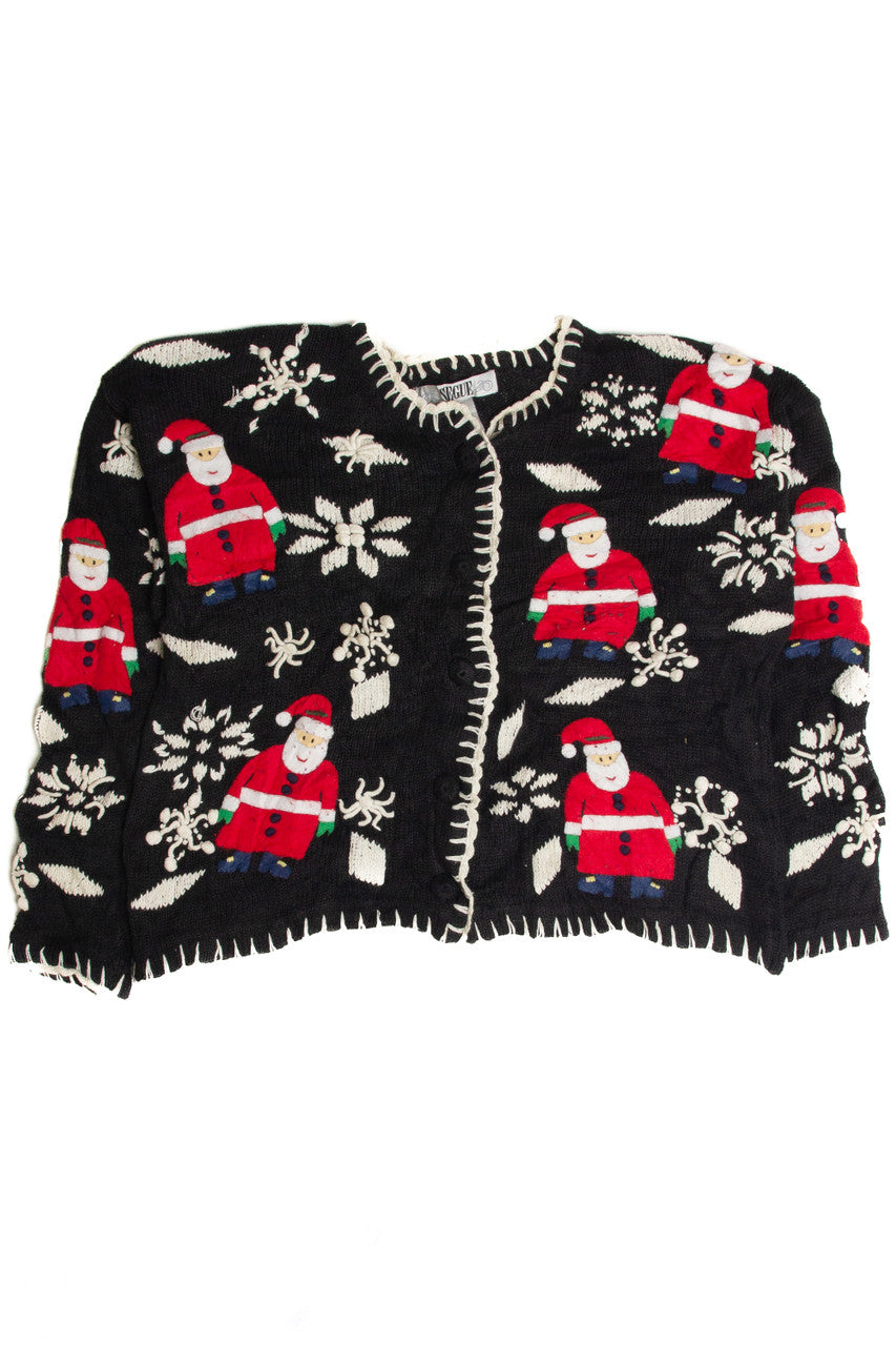 Vintage Black Ugly Christmas Cardigan 62869