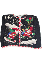 Vintage Black Ugly Christmas Cardigan 63318