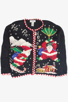 Vintage Black Ugly Christmas Cardigan 63380